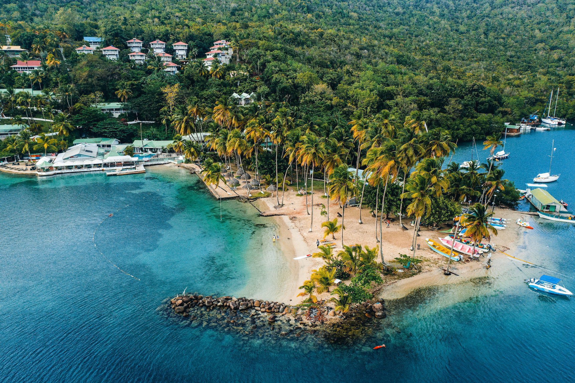 Les plages de Sainte-Lucie