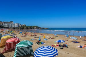 Plage gay à Biarritz