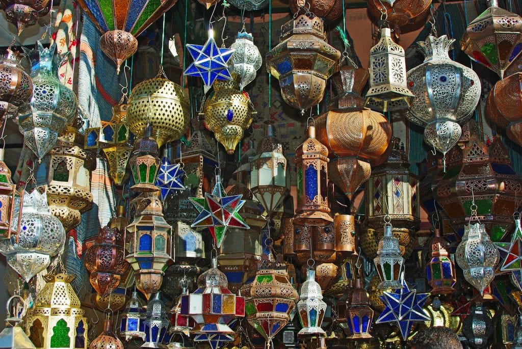 Le marché des Souks à Marrakech