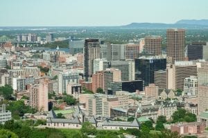 Le centre-ville de Montréal