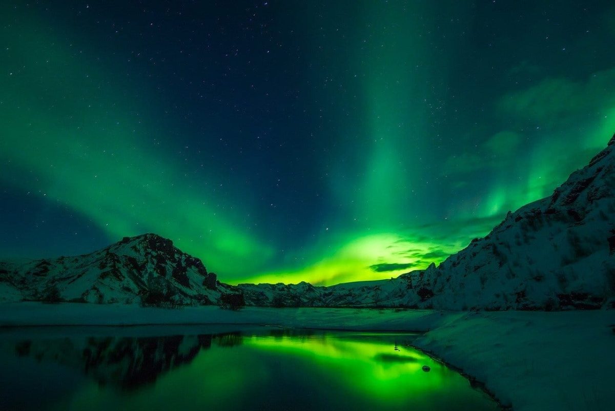 Aurores boréales, Islande
