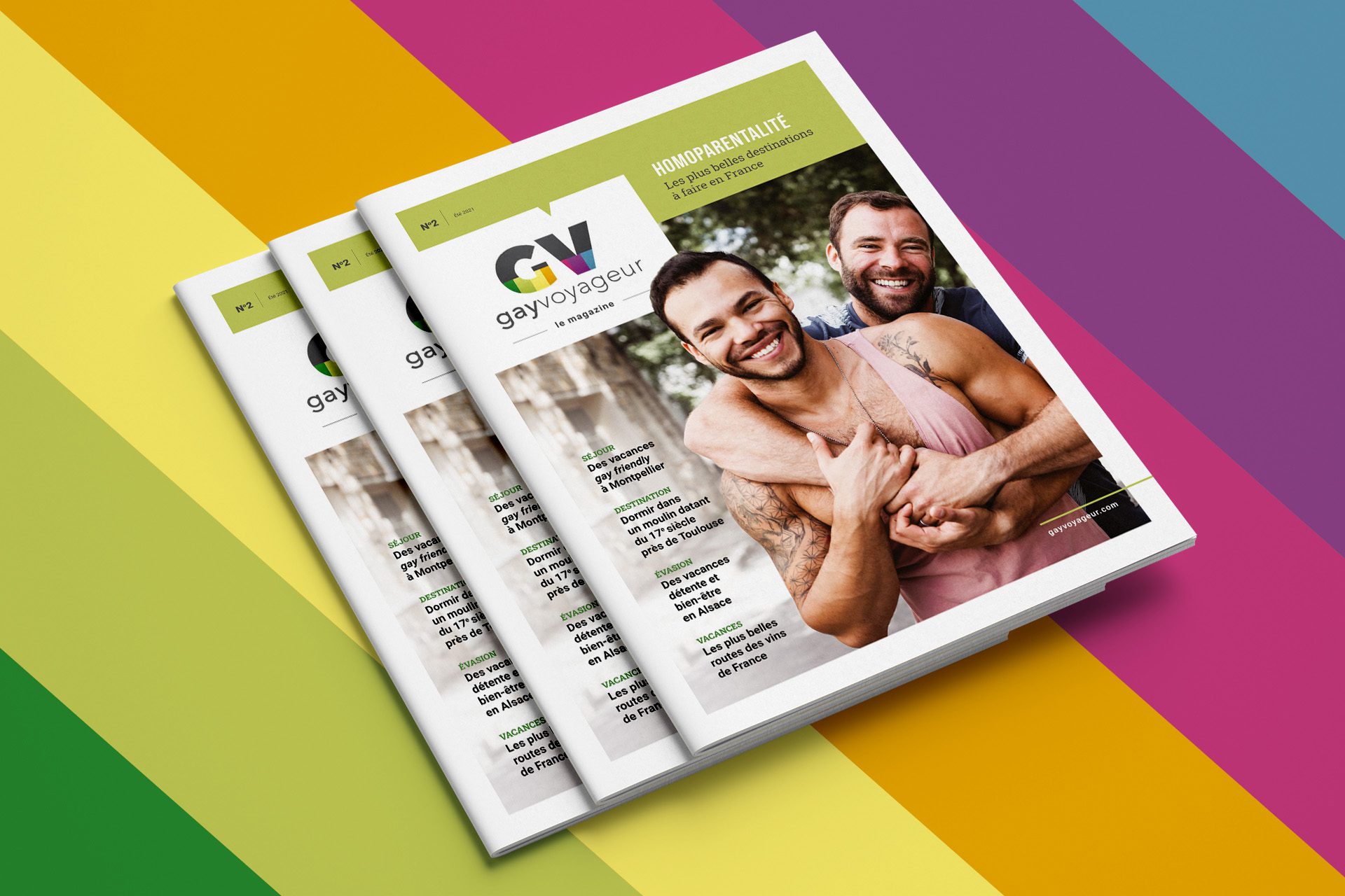 2e numéro du magazine papier et numérique du Gay Voyageur