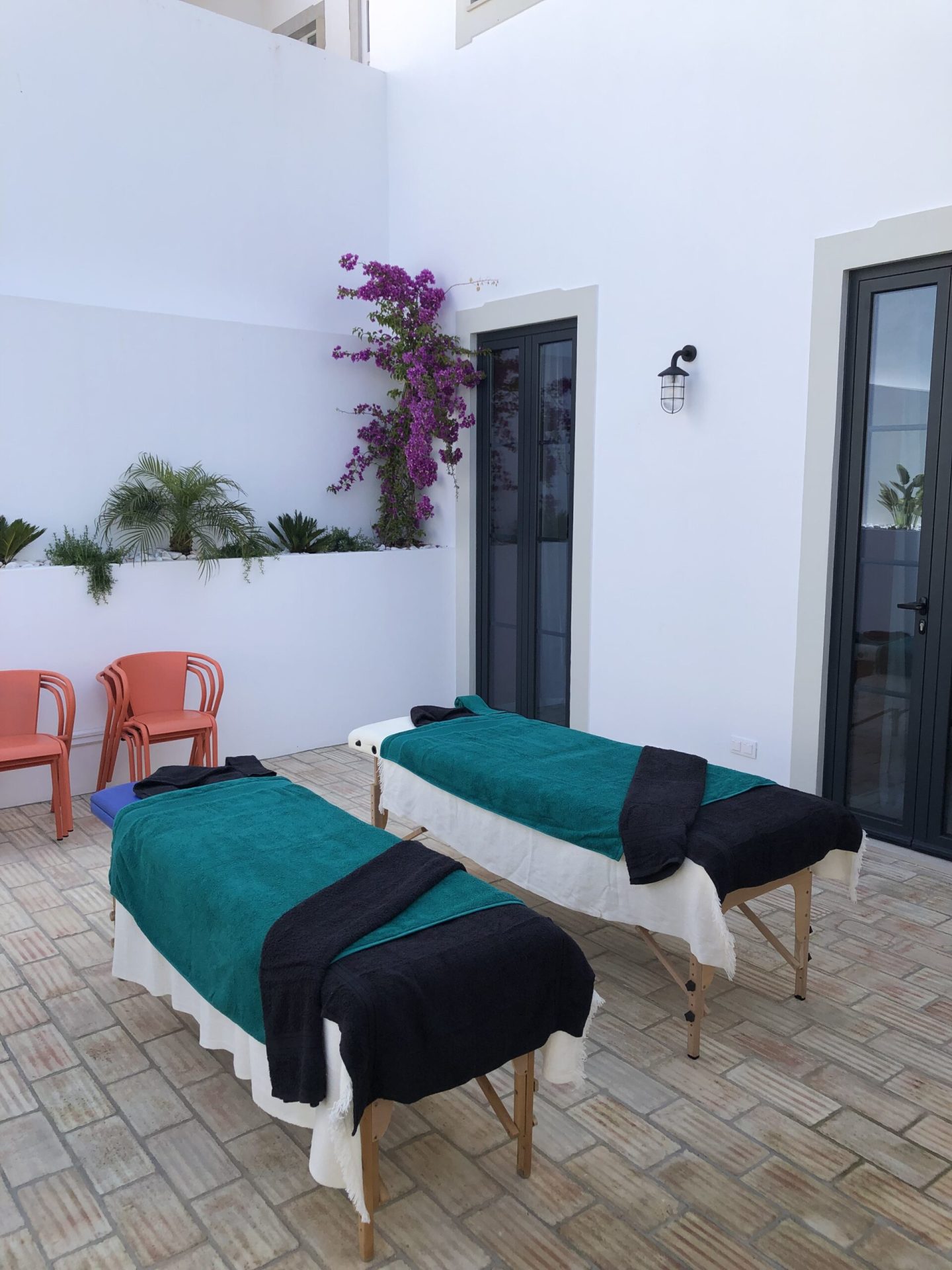 Massage area and spa example