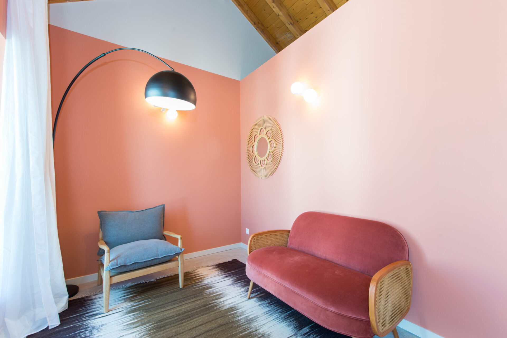 Seating area in suite