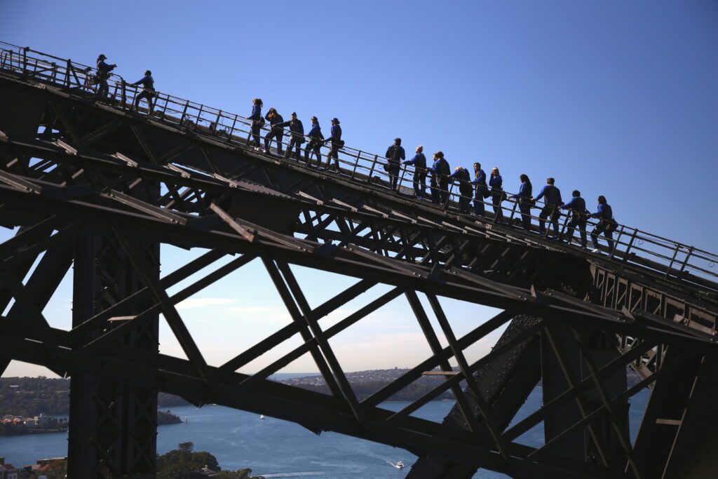 Bridge Climb montez le pont du port de Sydney avec une vue panoramique sur l'Opéra de Sydney