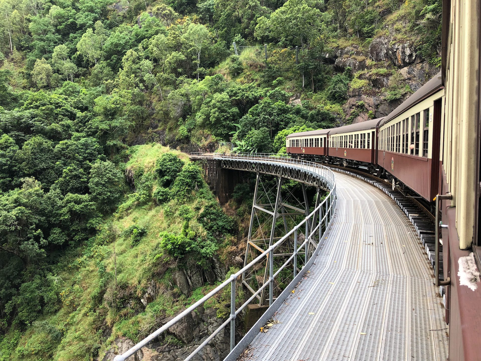 Un tour dans le train panoramique de Kuranda