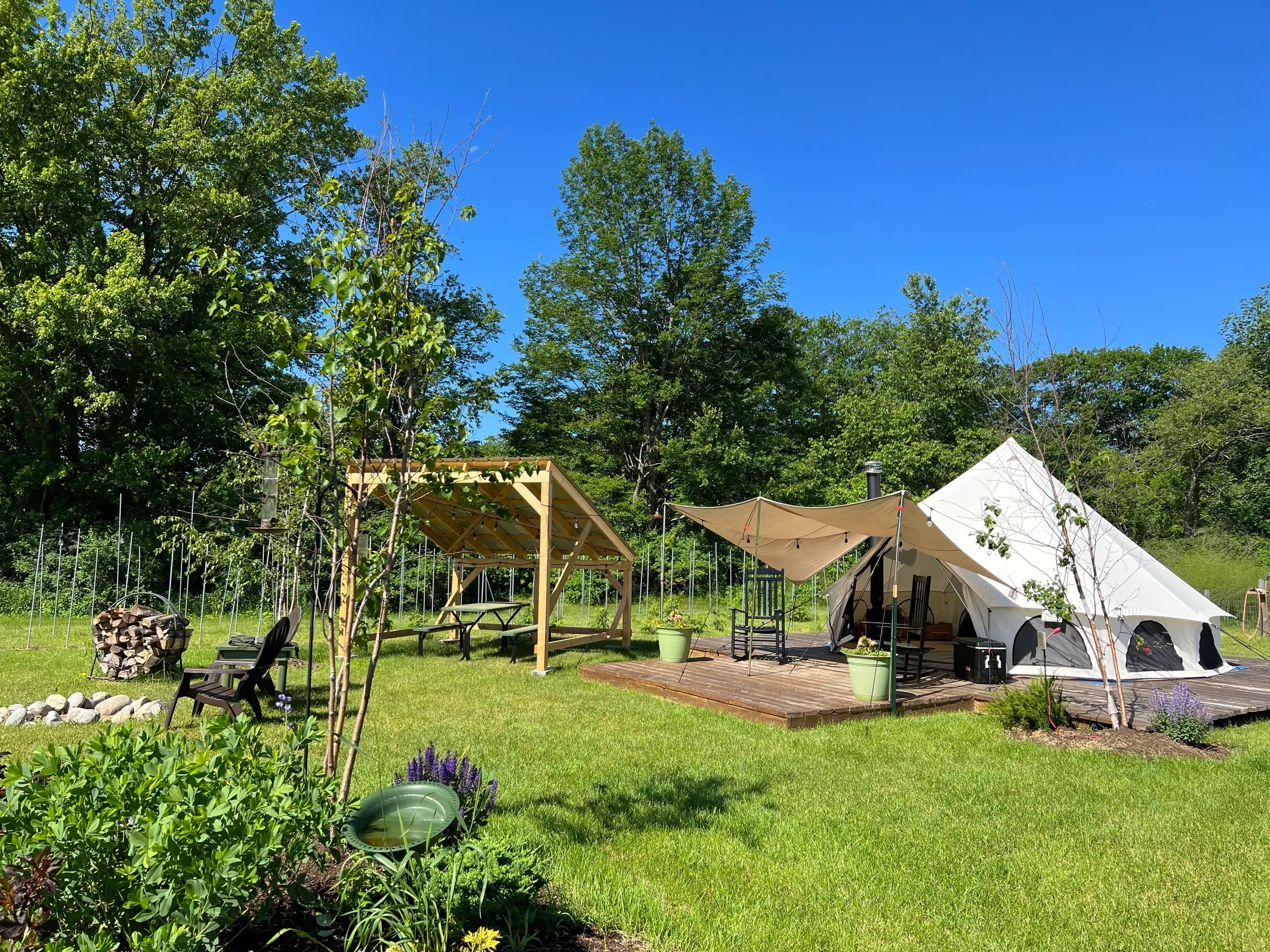 Blue Heron Farm and Retreat est une maison d'hôtes gay friendly à Turner dans le Maine aux États-Unis