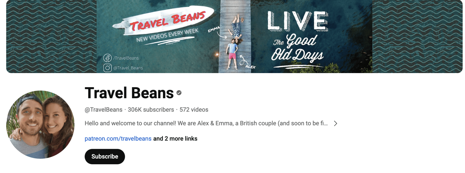 "Travel Beans" - Alex et Emma