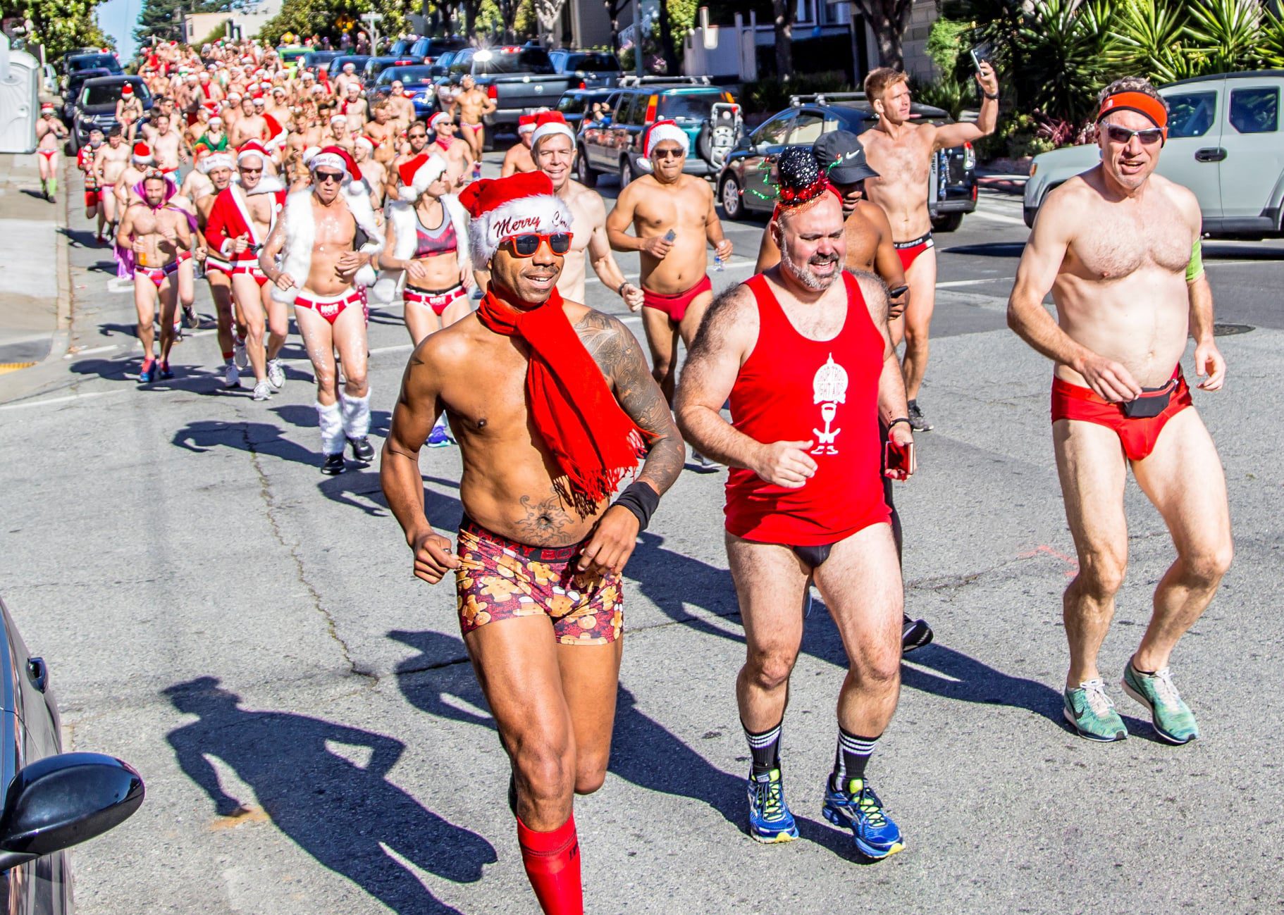 Santa Skivvies Run, San Francisco, États-Unis